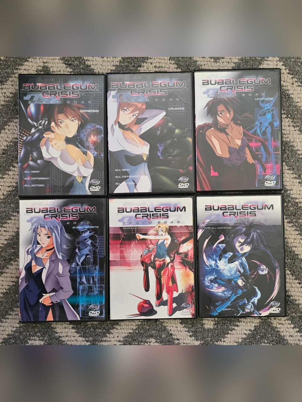Bubblegum Crisis DVDs 1-6